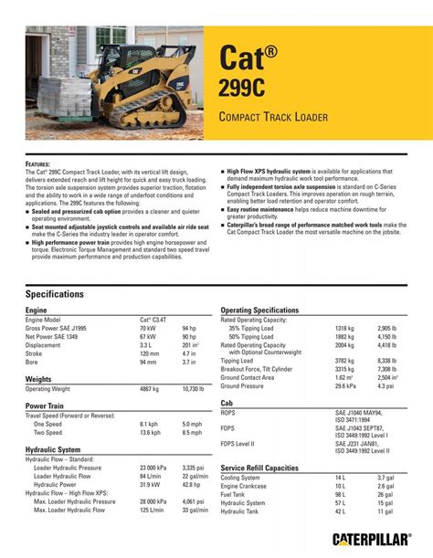 how much does a 299c skid steer weigh|cat 299 skidsteer specs.